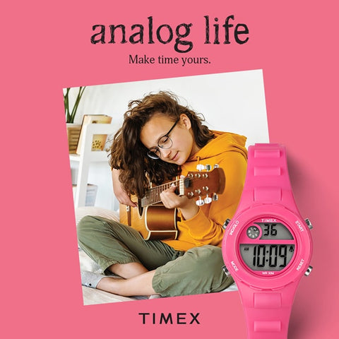 TIMEX TW2W92500 Watch - Kids Digital Time Machine by TIMEX - 1-Year Warranty, Pink, Model [Genuine Product] (Image 7)