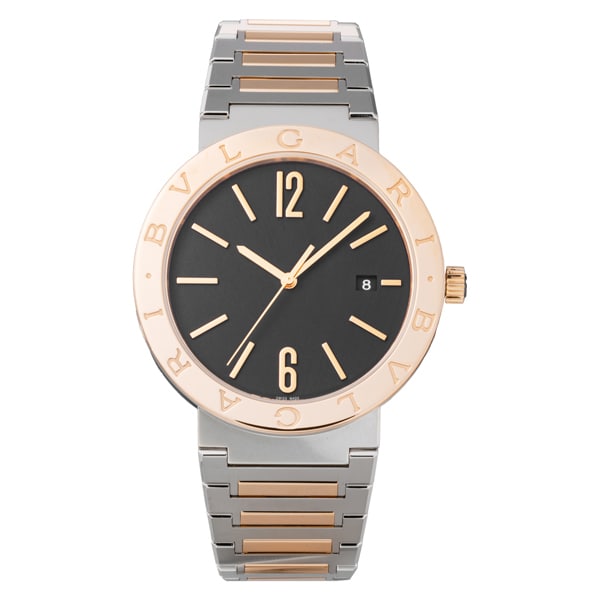 BVLGARI BB41BSPGD/MB Watch - Men's Metal Belt with Stylish Design, Durable Construction, Comfortable Fit, 2 Year Warranty
