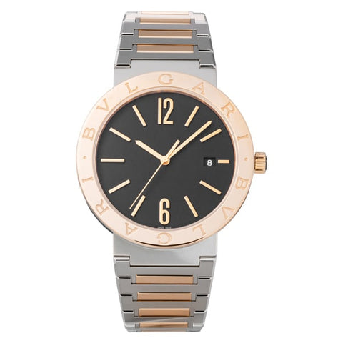 BVLGARI BB41BSPGD/MB Watch - Men's Metal Belt with Stylish Design, Durable Construction, Comfortable Fit, 2 Year Warranty