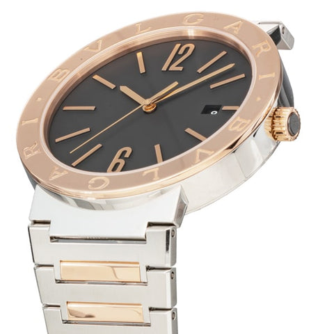 BVLGARI BB41BSPGD/MB Watch - Men's Metal Belt with Stylish Design, Durable Construction, Comfortable Fit, 2 Year Warranty (Im