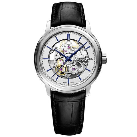 RAYMOND WEIL 2215STC65001 Men's Leather Belt with Elegant Design, Durable Construction, Imported Quality, and 2 Year Warranty