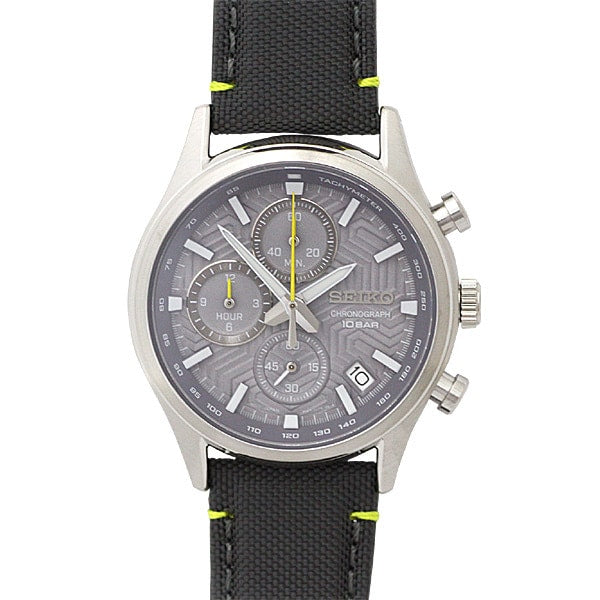 SEIKO SSB423P1 Watch - Chronograph Quartz 10BAR Water Resistant Nylon Strap Men's Watch 39.5mm 1-Year Warranty