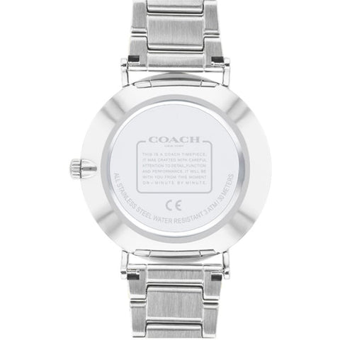COACH 14503344 Watch - Perry 36mm Stainless Steel Bracelet Watch with White Dial Authentic Style and 2 Year Warranty (Image 2