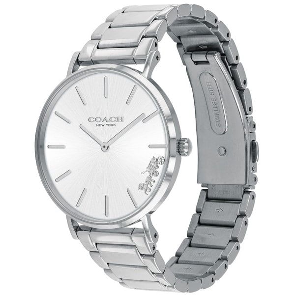 COACH 14503344 Watch - Perry 36mm Stainless Steel Bracelet Watch with White Dial Authentic Style and 2 Year Warranty (Image 3
