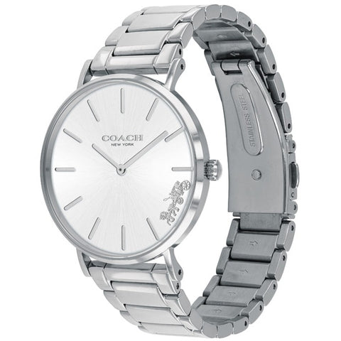 COACH 14503344 Watch - Perry 36mm Stainless Steel Bracelet Watch with White Dial Authentic Style and 2 Year Warranty (Image 3