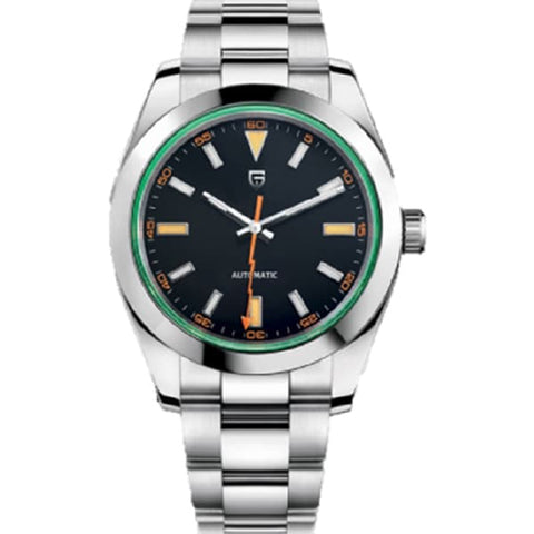 PAGANI DESIGN 1733BK Watch - Automatic Movement Sapphire Crystal Water Resistant 100M Men's Watch with 1 Year Warranty