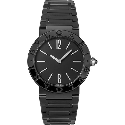 BVLGARI Bvlgari BBL33BSS/QZ 2-Year Warranty Black Watch - Stylish Luxury Timepiece for Men