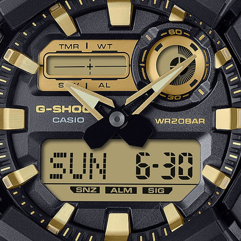 CASIO GA010GB1A9JF G-SHOCK Black and Gold Series - CASIO GA-010GB-1A9JF Men's Watch with Shock Resistance and Water Resistance