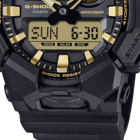 CASIO GA010GB1A9JF G-SHOCK Black and Gold Series - CASIO GA-010GB-1A9JF Men's Watch with Shock Resistance and Water Resistance