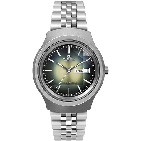 TIMEX TW2W22500 Q Timex Reissue Degrade 1-Year Warranty Black [Genuine Product]