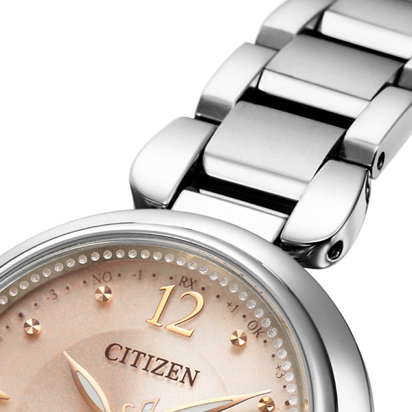 【新品】 CITIZEN xC 腕時計 レディース ES9460-88W mizu collection Titania Happy Flight 光発電エコ・ドライブ電波（H060-04M） ピンクxシルバー アナログ表示 シチズン クロスシー mizu collection Titania Happy Flight 光発電