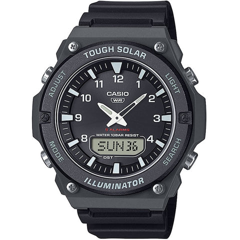 CASIO AQS820W1AJF 【Solar Watch】CASIO Collection Black AQ-S820W-1AJF - Durable, Water-Resistant, Solar-Powered Timepiece