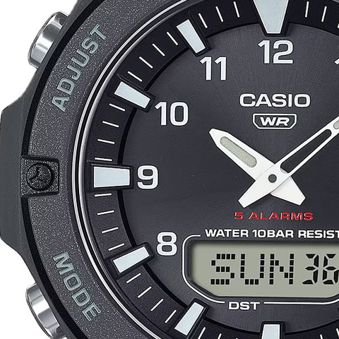 CASIO AQS820W1AJF 【Solar Watch】CASIO Collection Black AQ-S820W-1AJF - Durable, Water-Resistant, Solar-Powered Timepiece