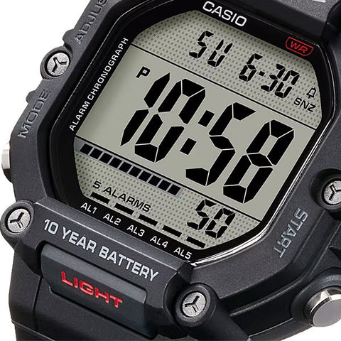 CASIO AE1600H1AJF CASIO Collection Big Case Heavy Duty Model Black AE-1600H-1AJF - Durable Design, Water Resistant, LED Display