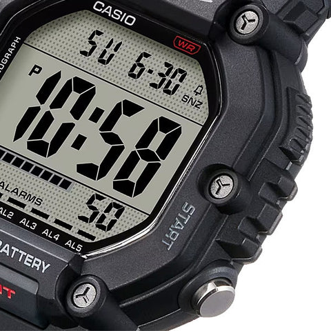 CASIO AE1600H1AJF CASIO Collection Big Case Heavy Duty Model Black AE-1600H-1AJF - Durable Design, Water Resistant, LED Display