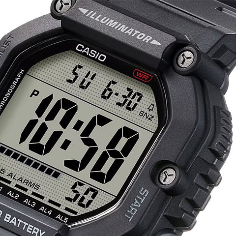 CASIO AE1600H1AJF CASIO Collection Big Case Heavy Duty Model Black AE-1600H-1AJF - Durable Design, Water Resistant, LED Display