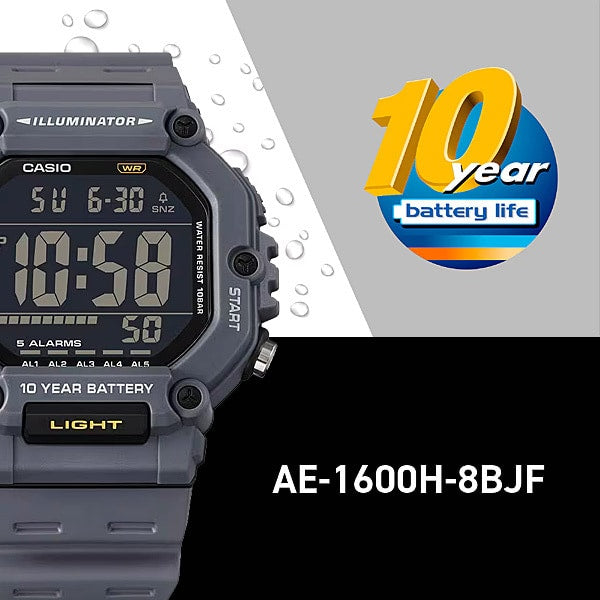 CASIO AE-1600H-8BJF Watch (Image 4)