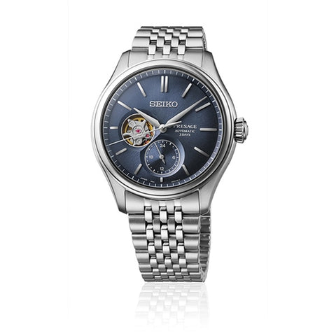 SEIKO SARJ011 SEIKO Presage Mechanical Automatic Watch - Exclusive Indigo Edition with Hand-Winding Feature