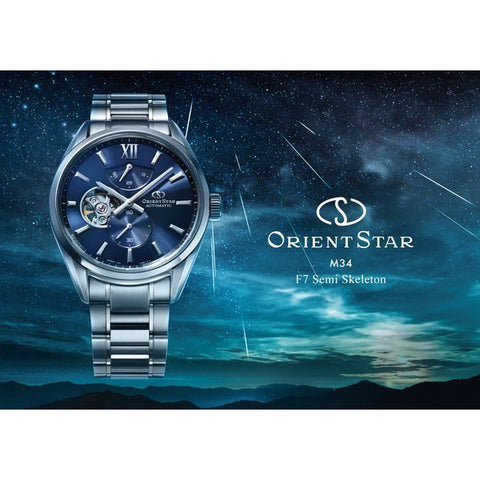 ORIENT RKBY0010L ORIENT STAR M34 F7 Semi-Skeleton Automatic Watch RK-BY0010L [Genuine Product] - Stylish Timepiece with Transparent Caseback
