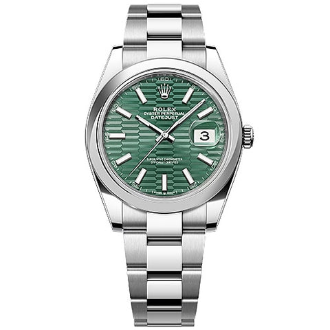 ROLEX 126300 Watch - Datejust 41mm Fluted 3-Link Blue [Parallel Import]