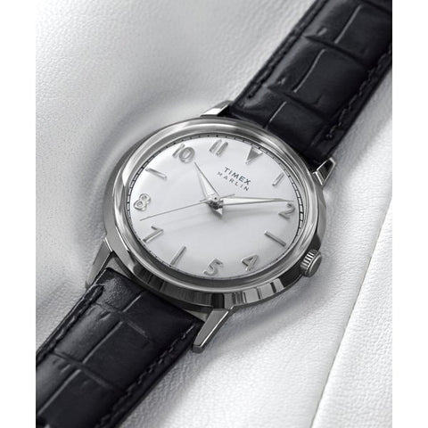 TIMEX TW2Y37600 TIMEX Marlin 34mm Silver Watch - 1-Year Warranty, Genuine Product, Stylish Design