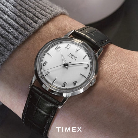 TIMEX TW2Y37600 TIMEX Marlin 34mm Silver Watch - 1-Year Warranty, Genuine Product, Stylish Design