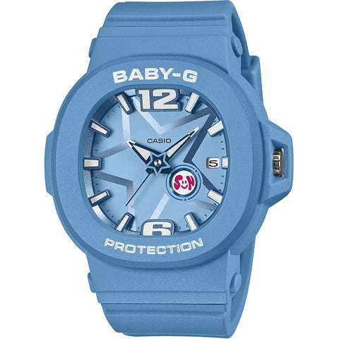 CASIO BABY-G Star-shaped Motif Model BGA-10D-2A2JF - Stylish Blue Women's Watch with Durable Design