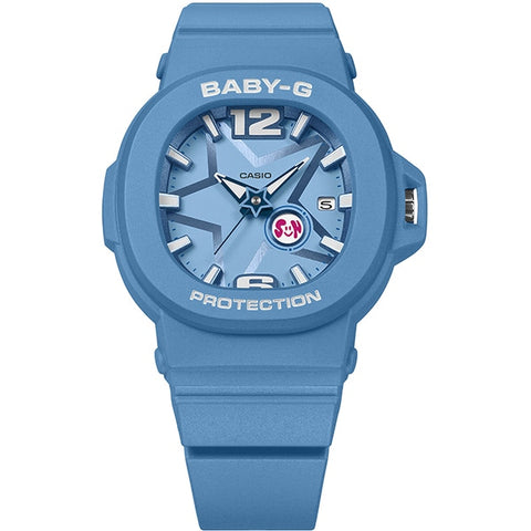 CASIO BABY-G Star-shaped Motif Model BGA-10D-2A2JF - Stylish Blue Women's Watch with Durable Design