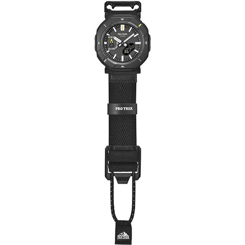 CASIO PRO TREK Hiker Line Black PRJ-B001B-1JF - Bluetooth-Equipped Solar Watch with Altimeter, Barometer, and Compass Features