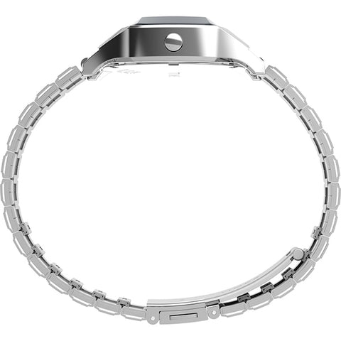 TIMEX TW2Y06100 SSQ Digital Reissue 1-Year Warranty Silver TIMEX - Genuine Product with Stylish Design and Durable Build