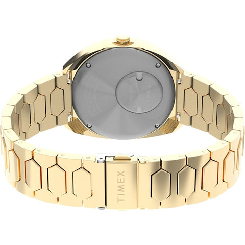 TIMEX TW2Y45200 Q Timex 1972 Time Machine Reissue Gold - 1-Year Warranty, Vintage Style & Authentic Design