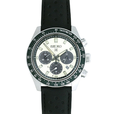 SEIKO SSC943P1 Watch - Solar Chronograph 10BAR Water Resistant Leather Strap Men's Watch 41.4mm 1 Year Warranty