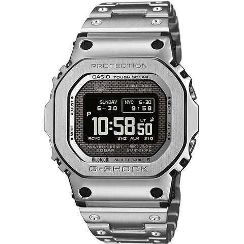 Bluetooth-Enabled Solar Radio-Controlled Clock G-SHOCK GMW-BZ5000D-1JF Silver Model with MIP LCD