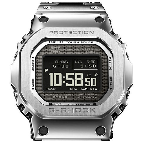 Bluetooth-Enabled Solar Radio-Controlled Clock G-SHOCK GMW-BZ5000D-1JF Silver Model with MIP LCD