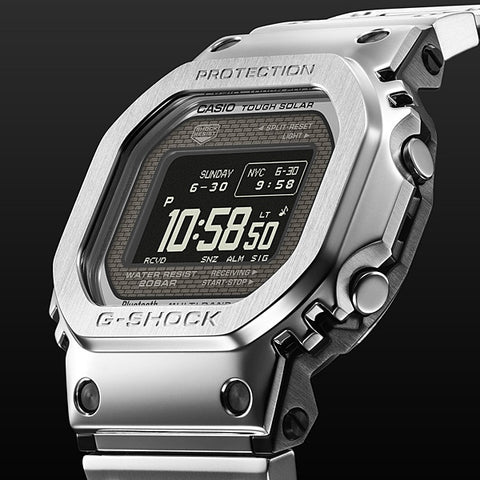 Bluetooth-Enabled Solar Radio-Controlled Clock G-SHOCK GMW-BZ5000D-1JF Silver Model with MIP LCD