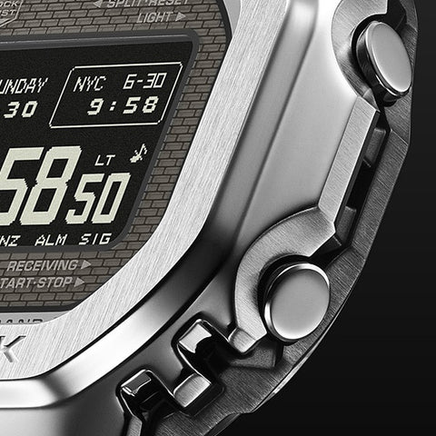 Bluetooth-Enabled Solar Radio-Controlled Clock G-SHOCK GMW-BZ5000D-1JF Silver Model with MIP LCD