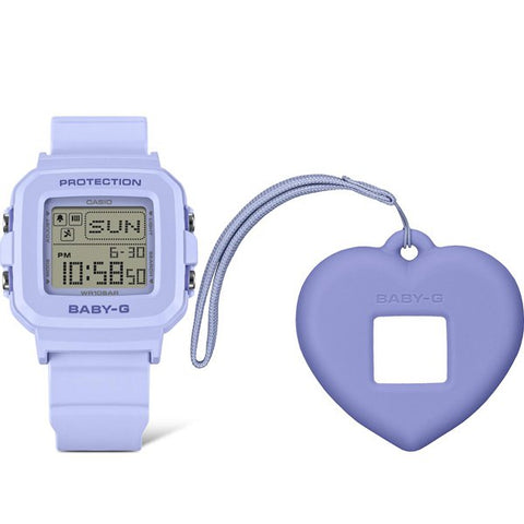 CASIO BABY-G＋PLUS Heart-shaped Clock Holder Model Light Blue BGD-10KH-2BJR - Stylish & Durable Women's Watch