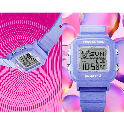 CASIO BABY-G＋PLUS Heart-shaped Clock Holder Model Light Blue BGD-10KH-2BJR - Stylish & Durable Women's Watch