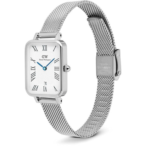 Daniel Wellington DW00100863 Elegant Quadro 20x26mm Stainless Steel White Dial Water Resistant 2-Year Warranty