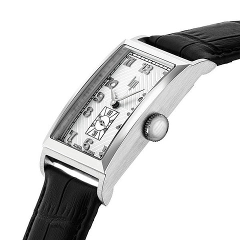 タスク 671944 Churchill T18 Silver Two Hand Watch with Small Second Authentic Design and 2 Year Warranty for Timeless Elegance