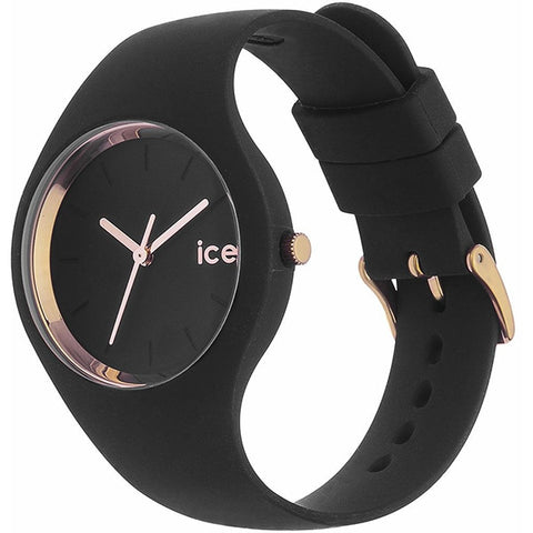 Ice Watch 24521 Stylish Black Rose Gold Small Watch with Three Hands Authentic Design and 2 Year Warranty for Everyday Elegance