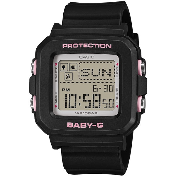 CASIO BGD-10KH-1JR Watch - Stylish Heart-Shaped Holder Shock Resistant Water Resistant LED Light