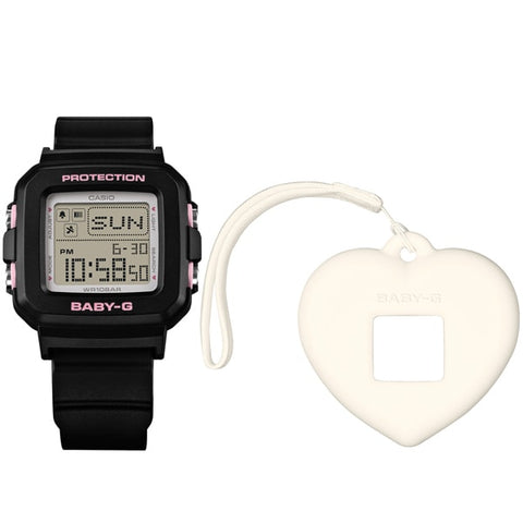 CASIO BGD-10KH-1JR Watch - Stylish Heart-Shaped Holder Shock Resistant Water Resistant LED Light (Image 5)