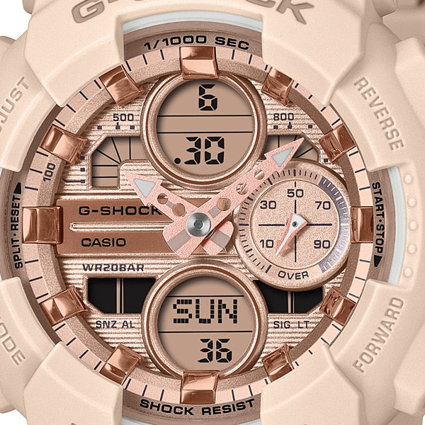 CASIO GMA-S140PG-4AJF Watch - Stylish Pink G-SHOCK Water Resistant Shock Resistant LED Backlight (Image 2)