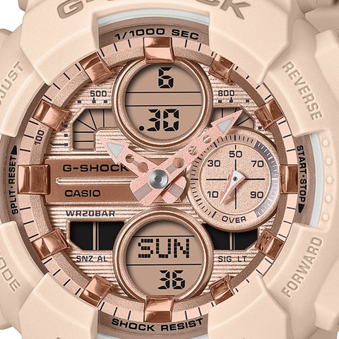 CASIO GMA-S140PG-4AJF Watch - Stylish Pink G-SHOCK Water Resistant Shock Resistant LED Backlight (Image 2)
