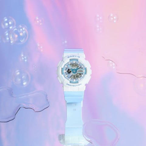 CASIO BA-110PD-2AJF Stylish Water-Resistant Baby-G Watch with Shock Resistance and LED Light