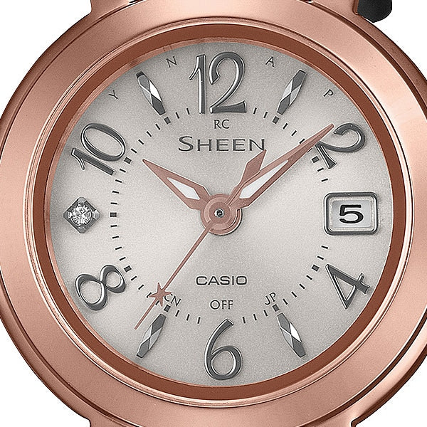 CASIO SHW-5300PGL-7AJF Watch - Solar Radio Watch Pink Gold Black Elegant Design Water Resistant Stylish Accessory (Image 2)