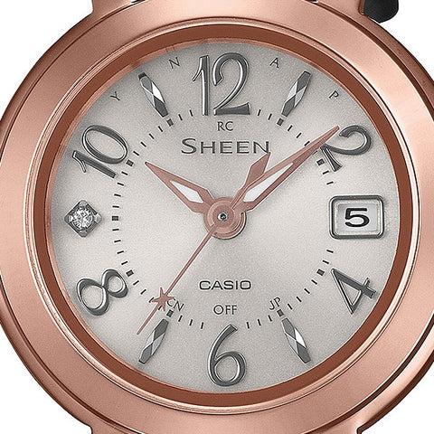 CASIO SHW-5300PGL-7AJF Watch - Solar Radio Watch Pink Gold Black Elegant Design Water Resistant Stylish Accessory (Image 2)