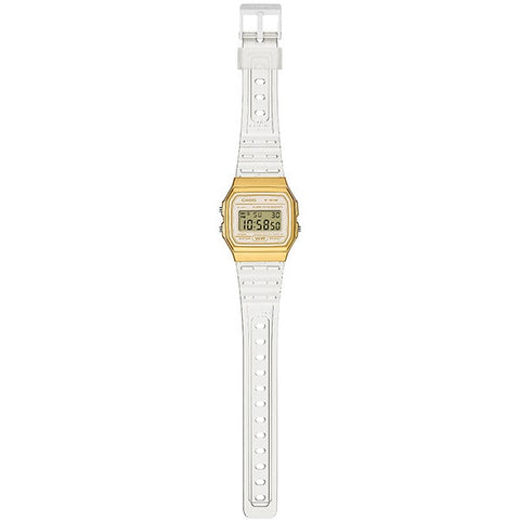 CASIO F-91WS-7A2JF Watch - Classic Digital Watch - Gold Tone - Water Resistant - LED Backlight - Lightweight Design (Image 2)