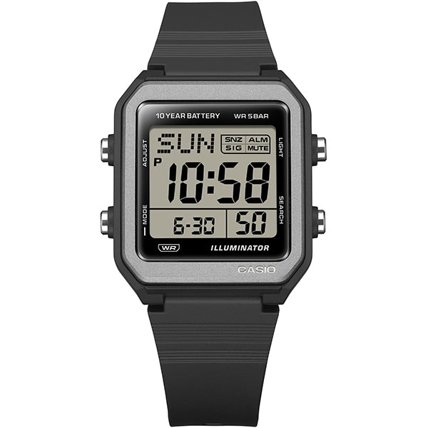 CASIO W-221H-1AJF Watch - Digital Watch Water Resistant LED Backlight Stopwatch Lightweight Design (Image 2)